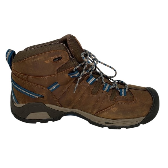 KEEN Men's Brown Leather Utility Hiking Boots Composite Toe Size 13EE Extra Wide - Picture 3 of 11